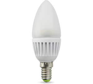 Светодиодная LED лампа Свеча E14/6W (матовая) Bellson